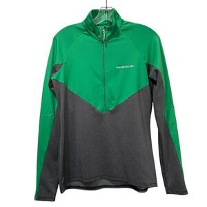 Antigua Women’s Small Oregon Ducks Long Sleeve Golf Half Zip Shirt B2